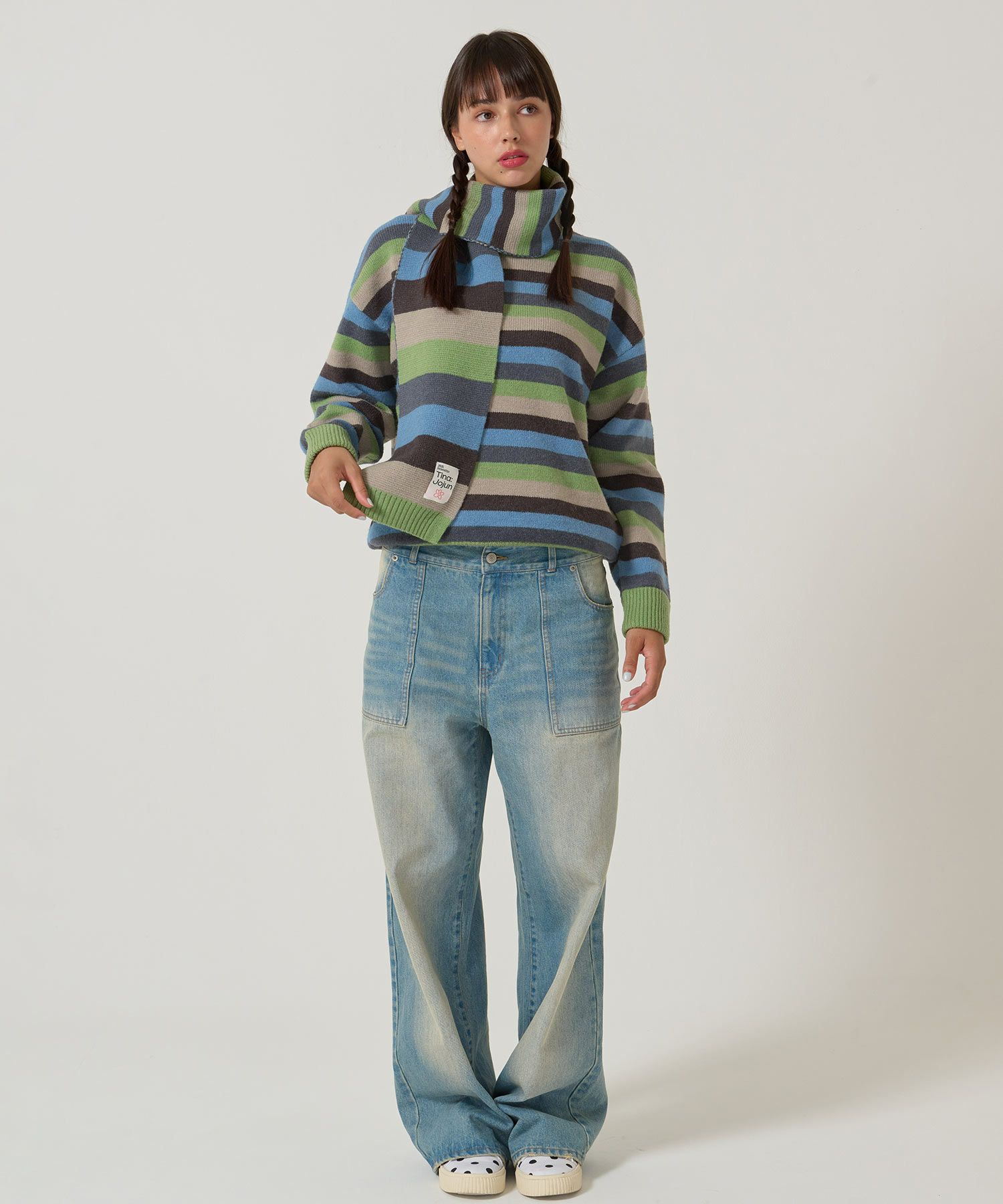 ボーダー/オーバーサイズ/ニット