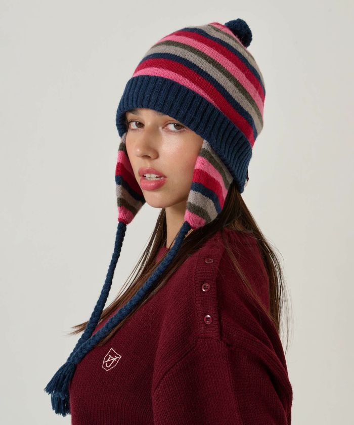 ボーダー/ニット帽/限定