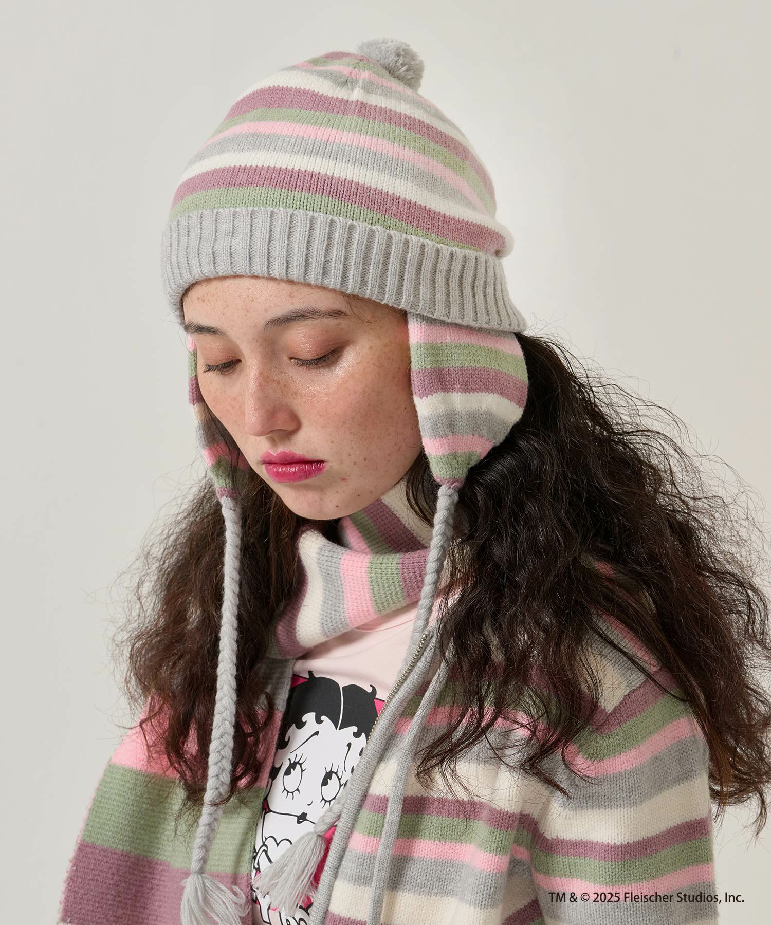 ボーダー/ニット帽/限定