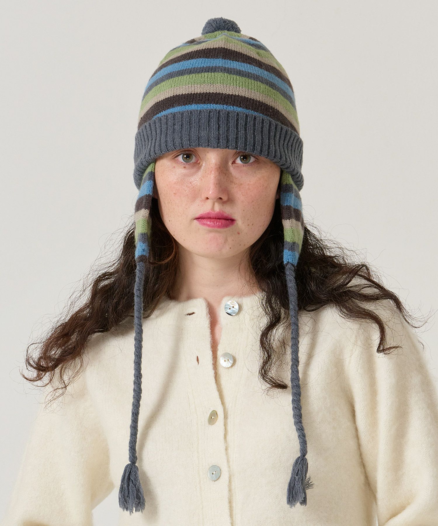 ボーダー/ニット帽/限定