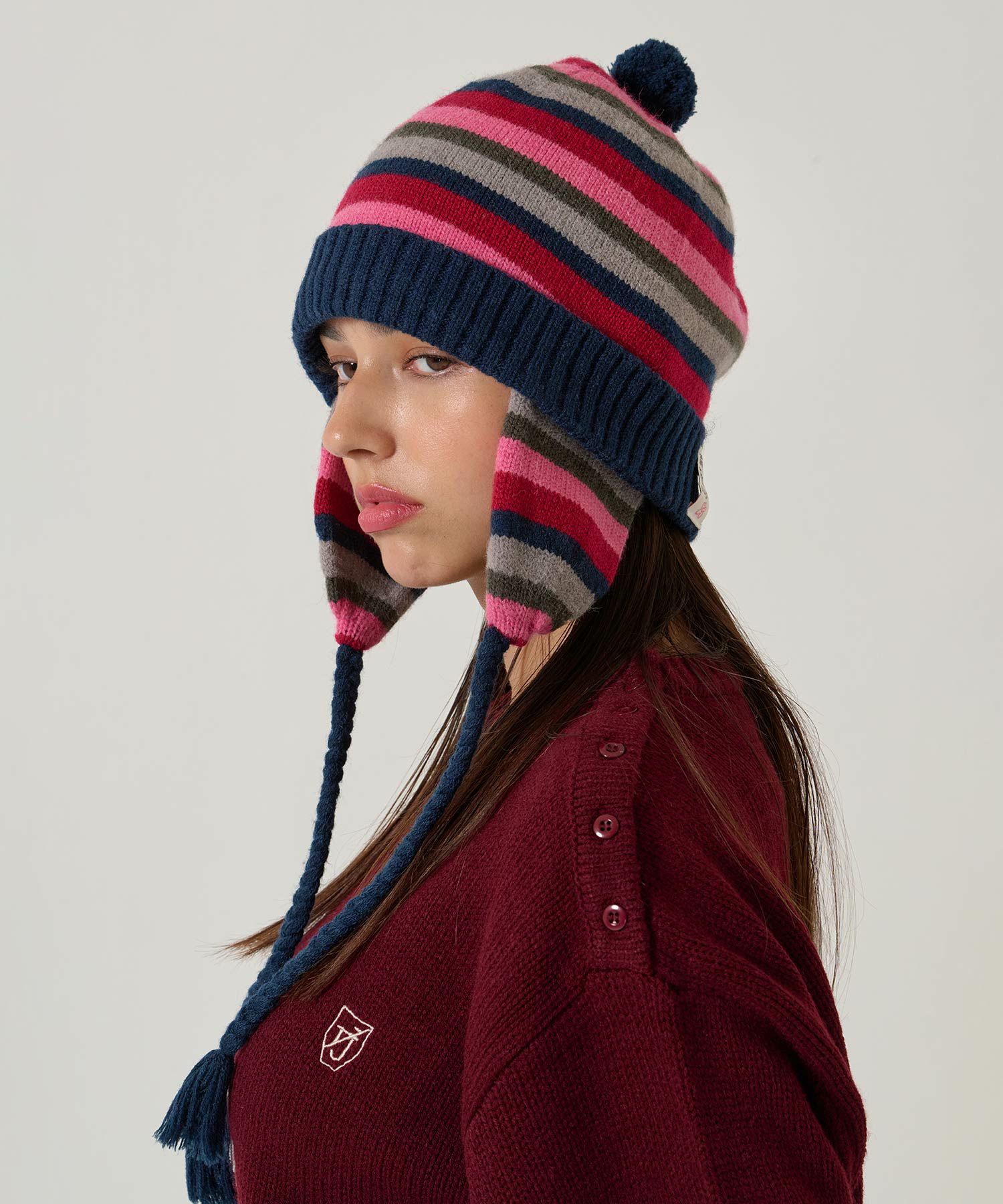 ボーダー/ニット帽/限定