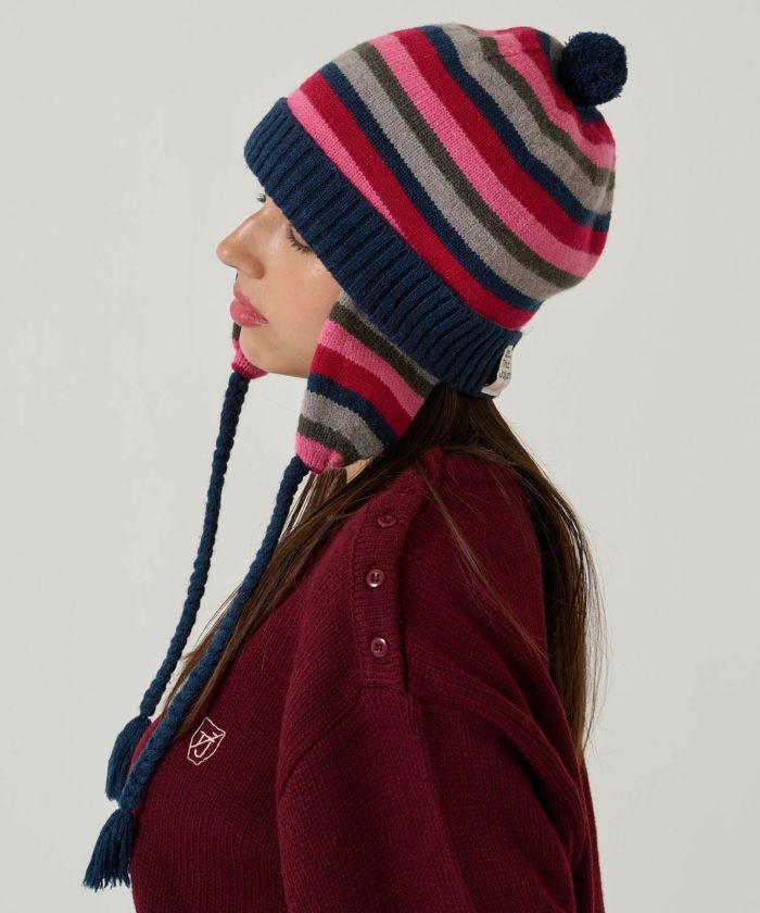 2025Limited Edition ボーダー ニット帽 TINA：JOJUN 全3色｜tnj944