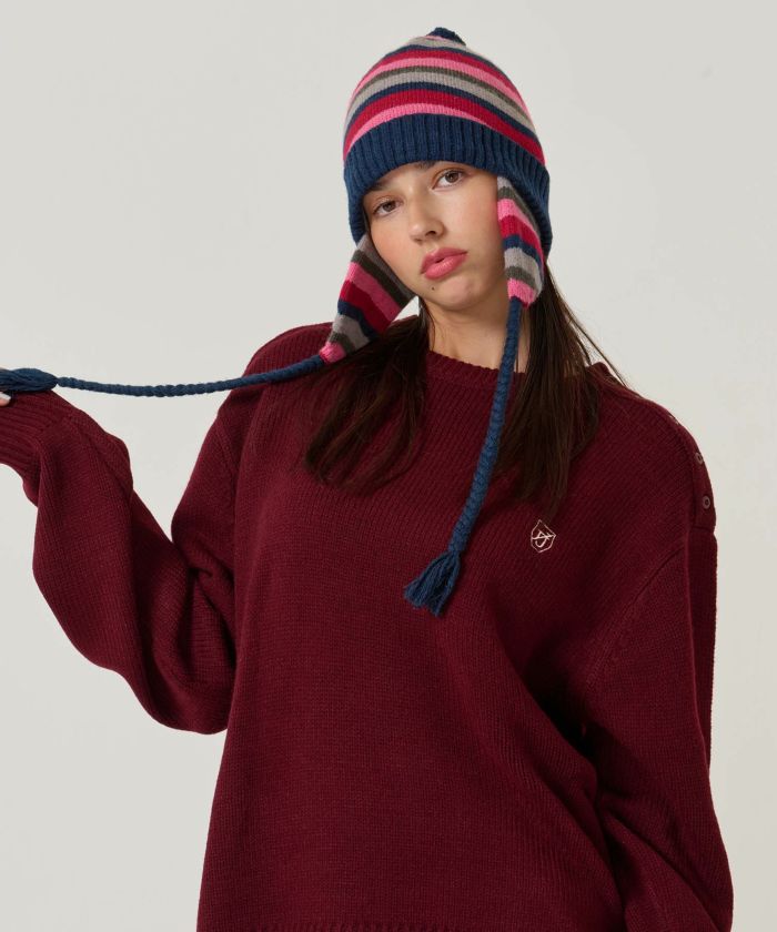 ボーダー/ニット帽/限定