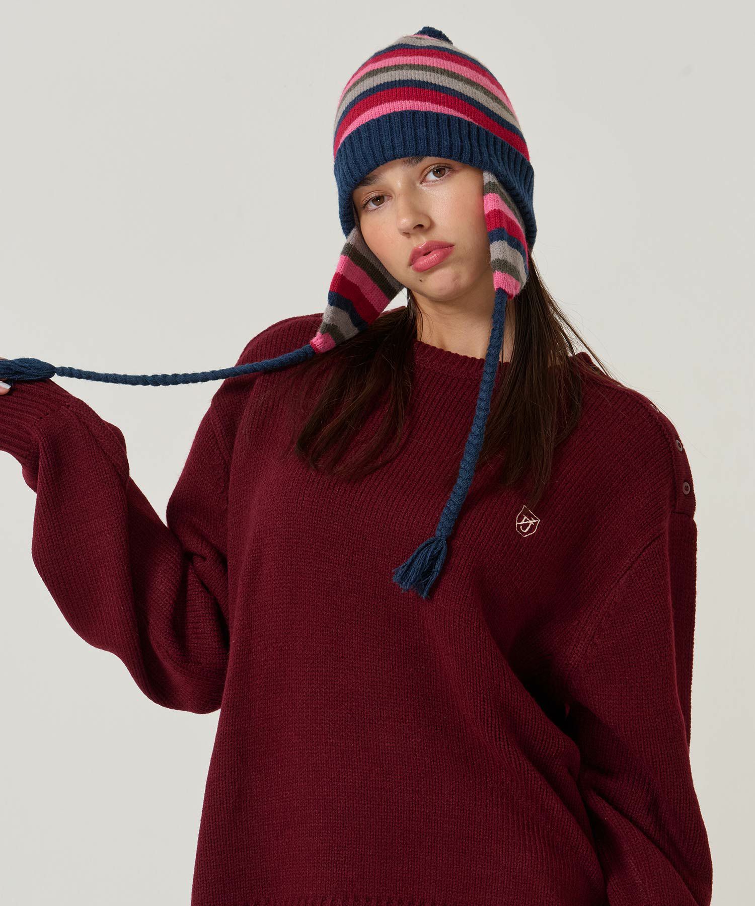 ボーダー/ニット帽/限定