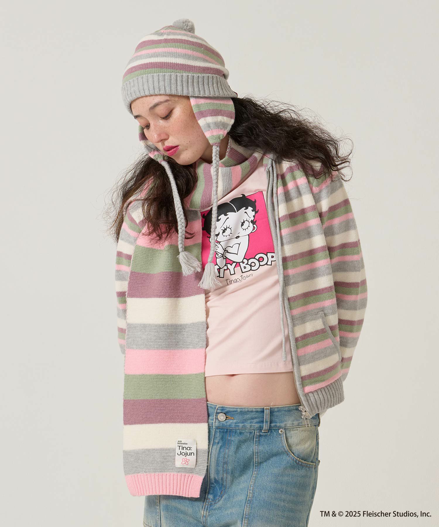 ボーダー/ニット帽/限定