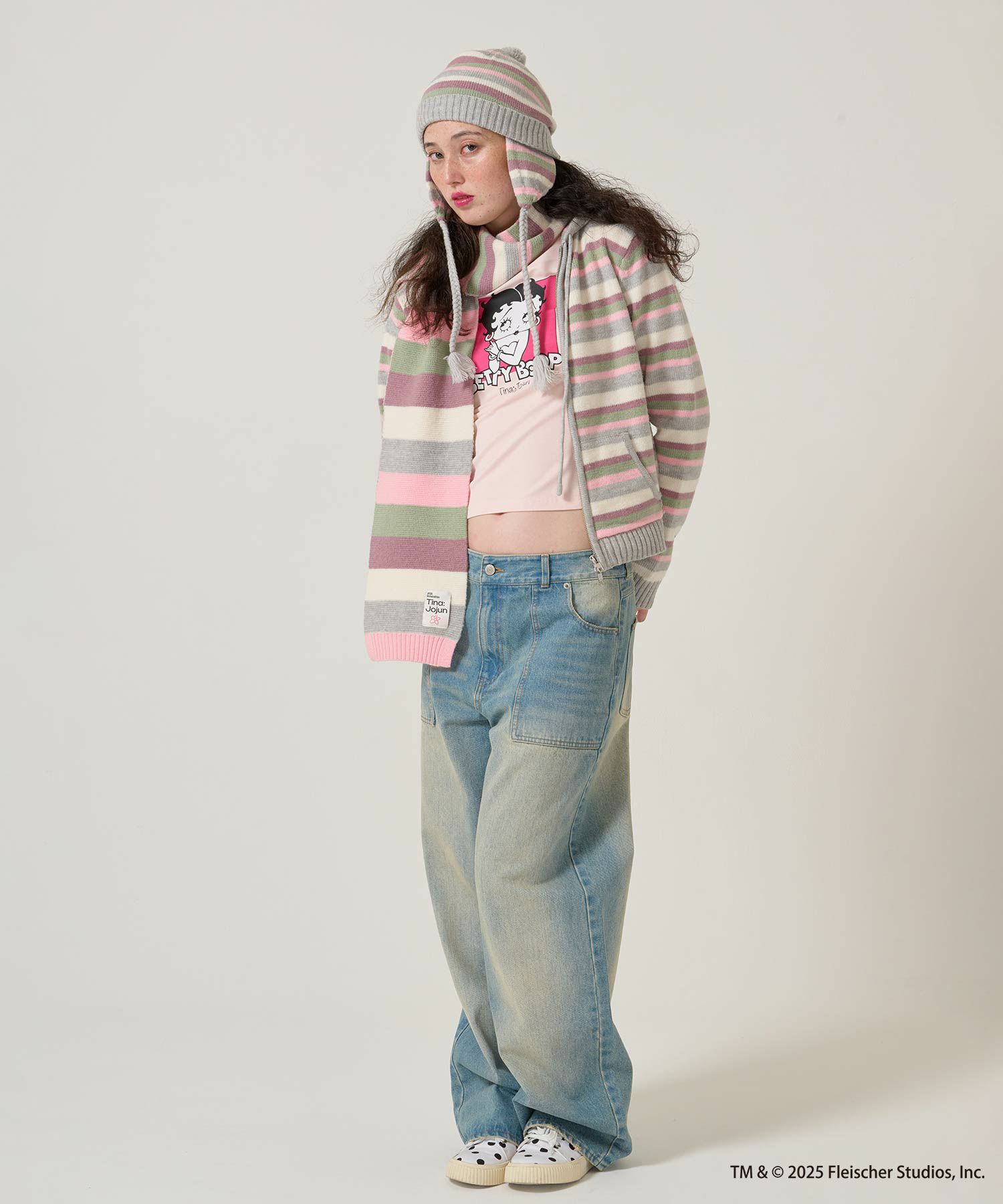 ボーダー/ニット帽/限定