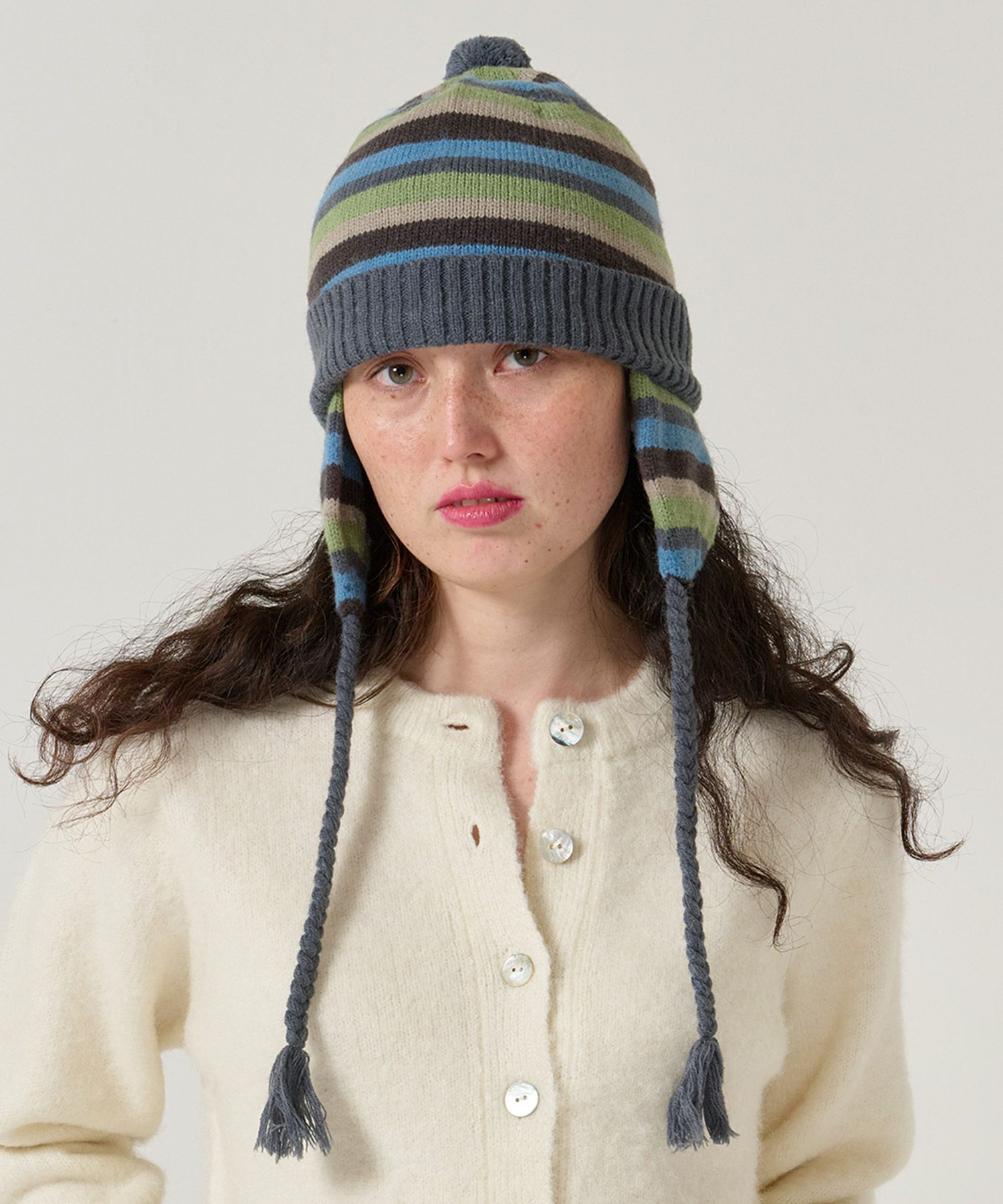 ボーダー/ニット帽/限定