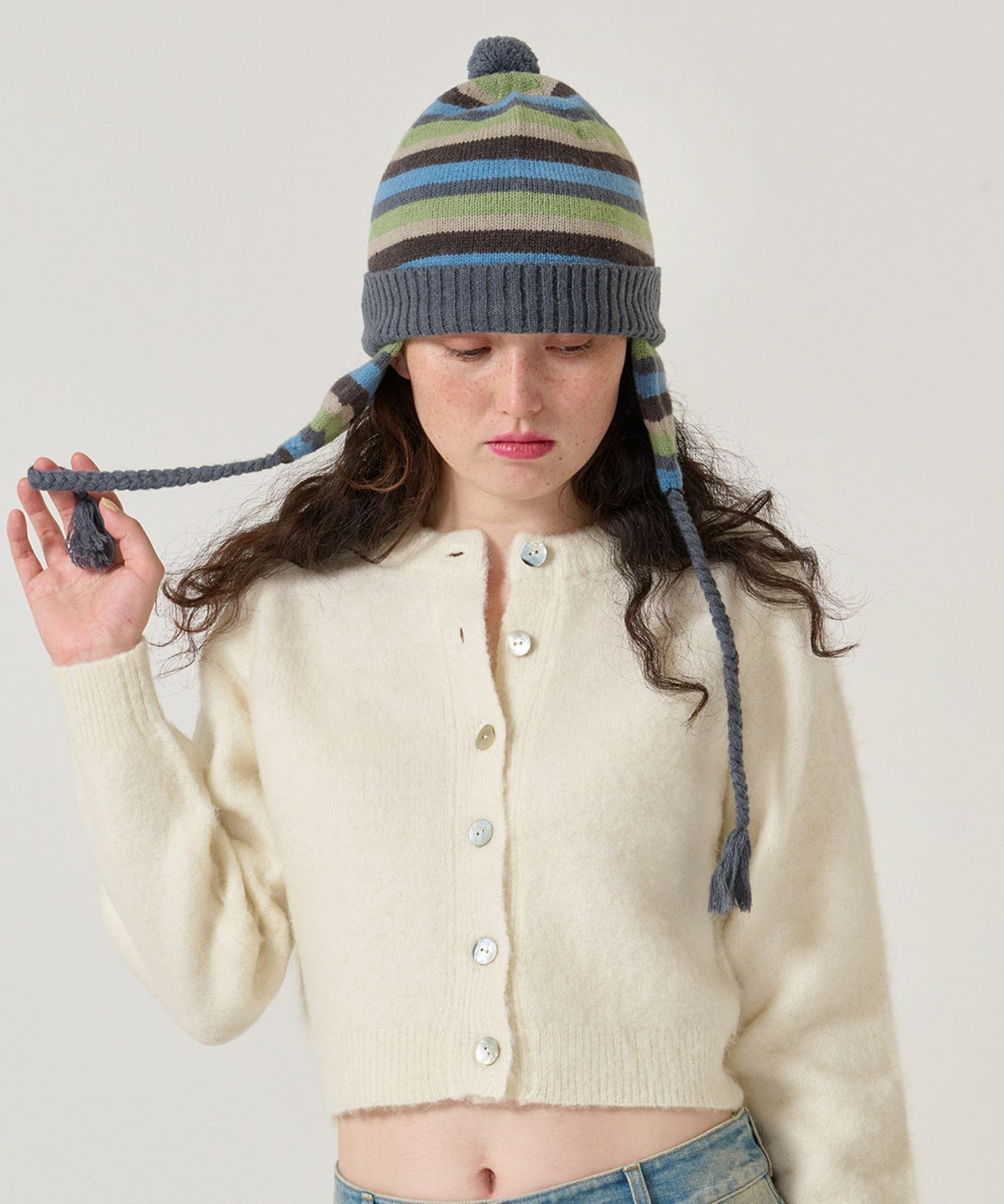 ボーダー/ニット帽/限定