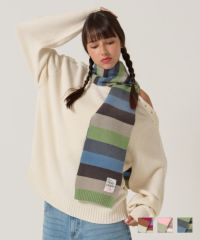  ボーダー/ マフラー/限定