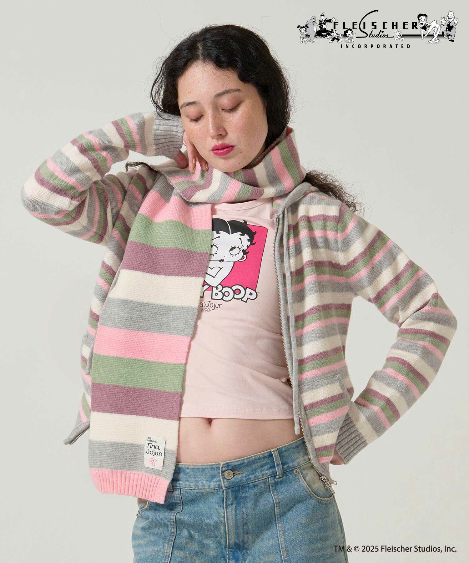  ボーダー/ マフラー/限定