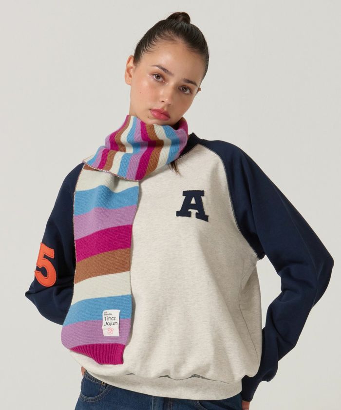  ボーダー/ マフラー/限定