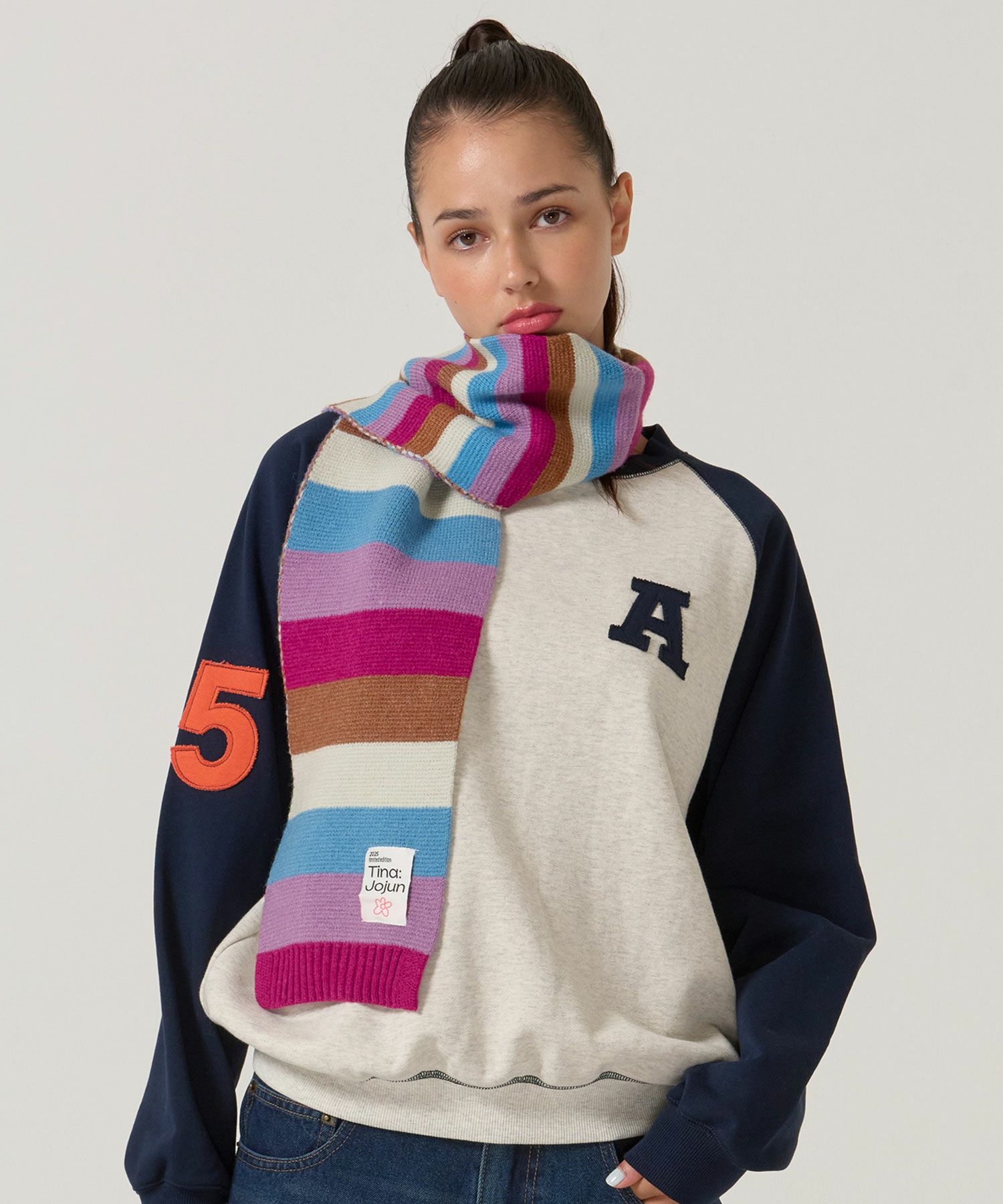  ボーダー/ マフラー/限定