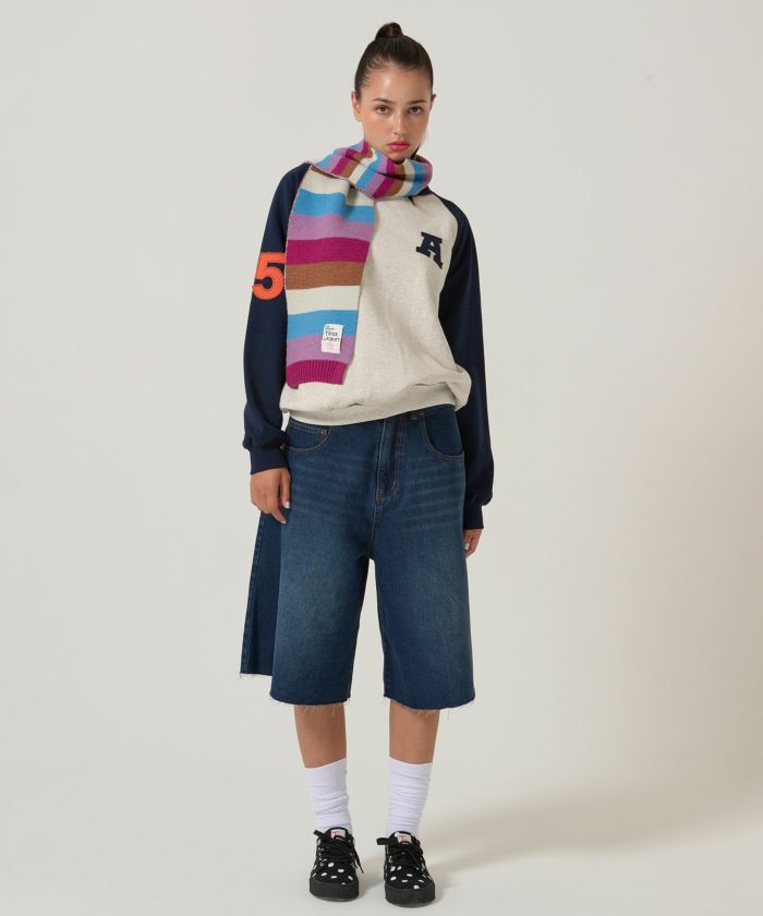  ボーダー/ マフラー/限定