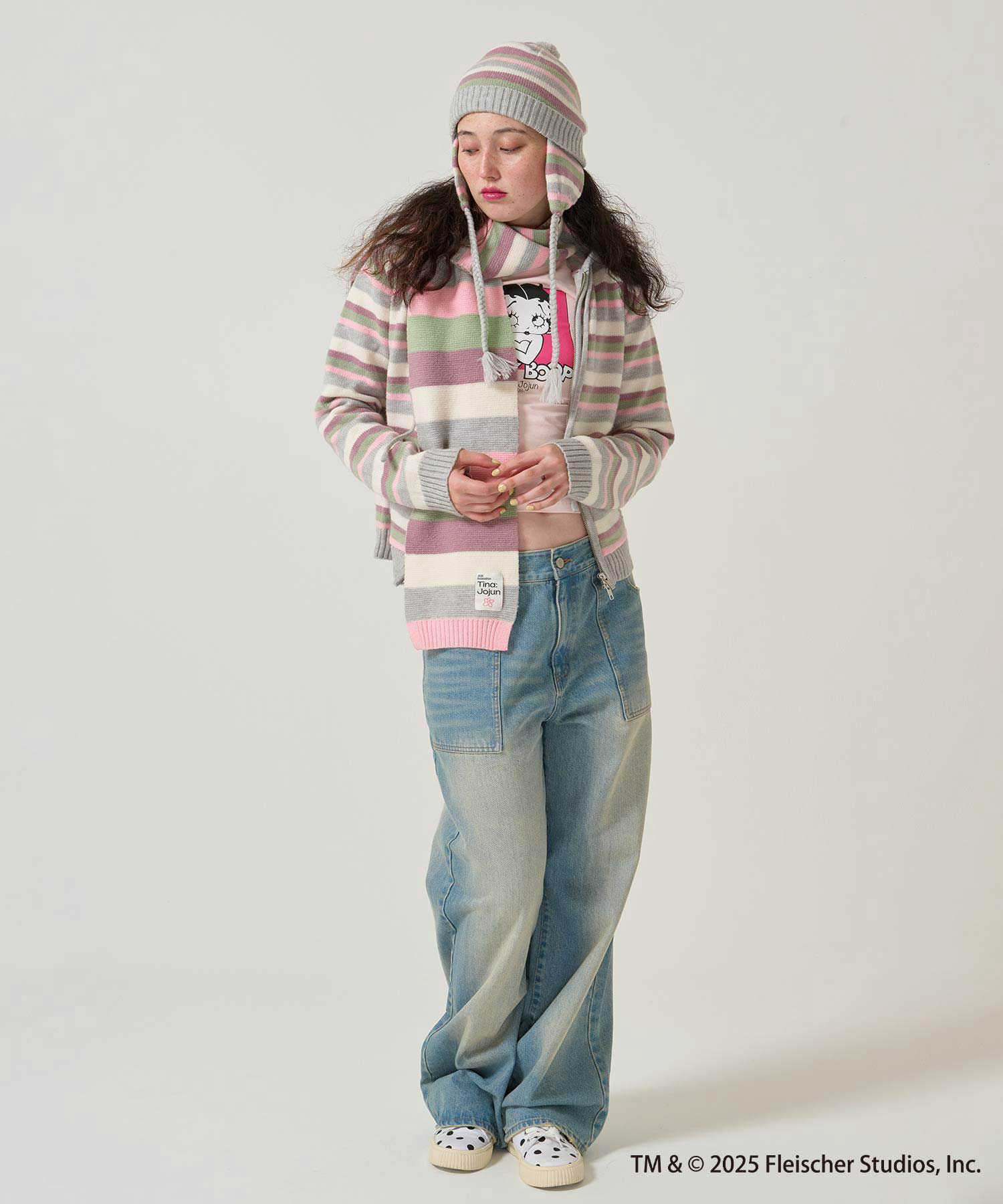  ボーダー/ マフラー/限定