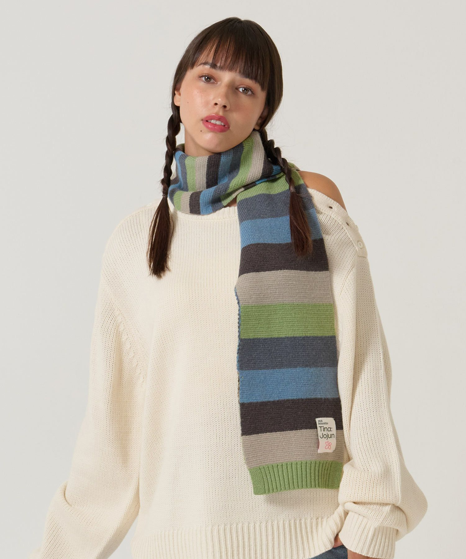  ボーダー/ マフラー/限定