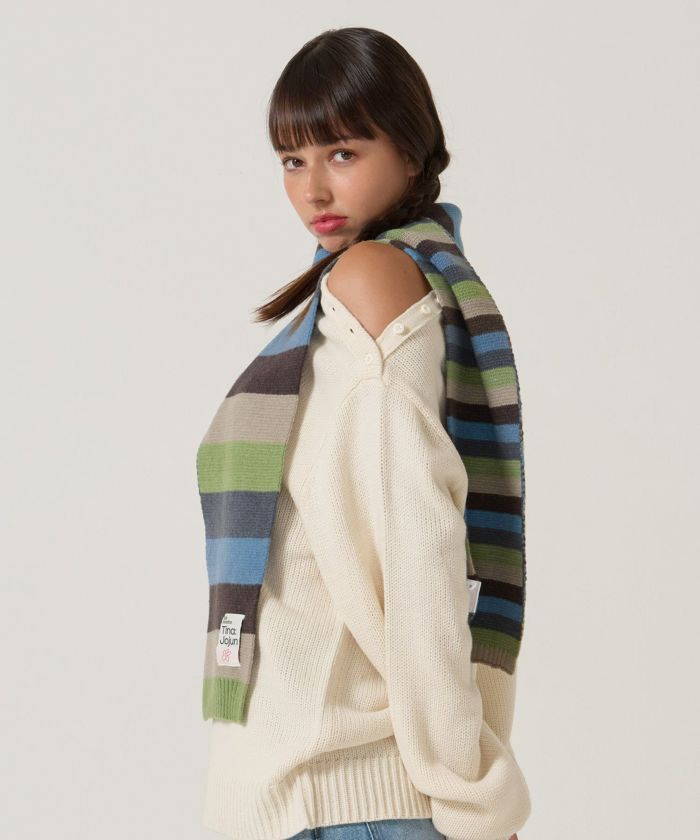  ボーダー/ マフラー/限定