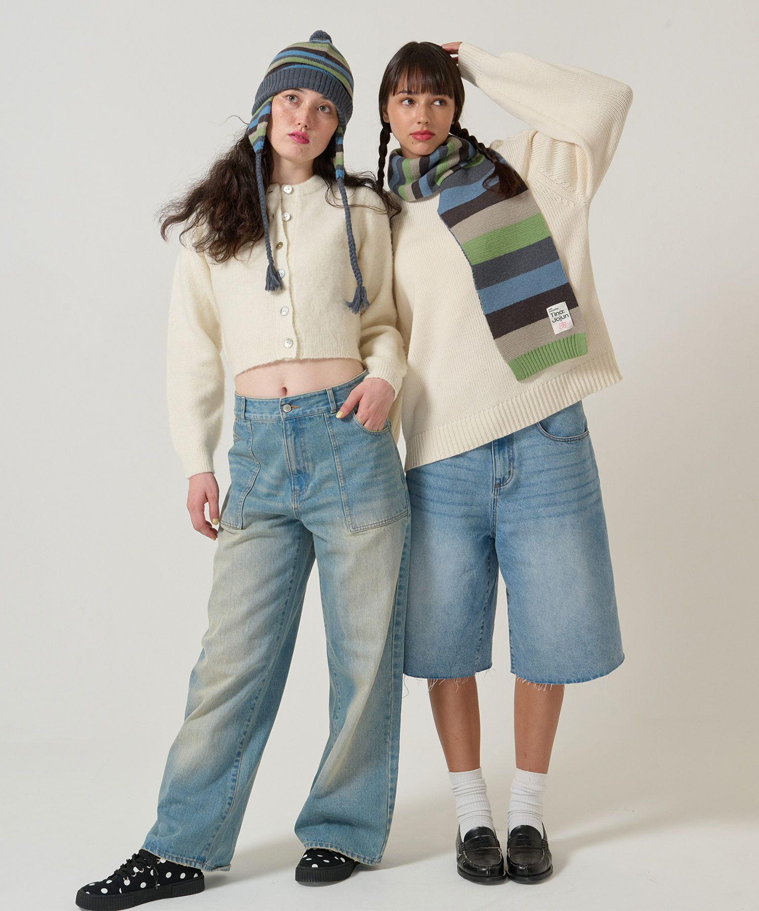  ボーダー/ マフラー/限定