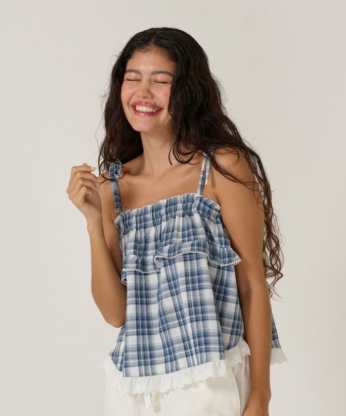 Summer-SALE タックリボン袖 ブラウス TINA：JOJUN 全3色
