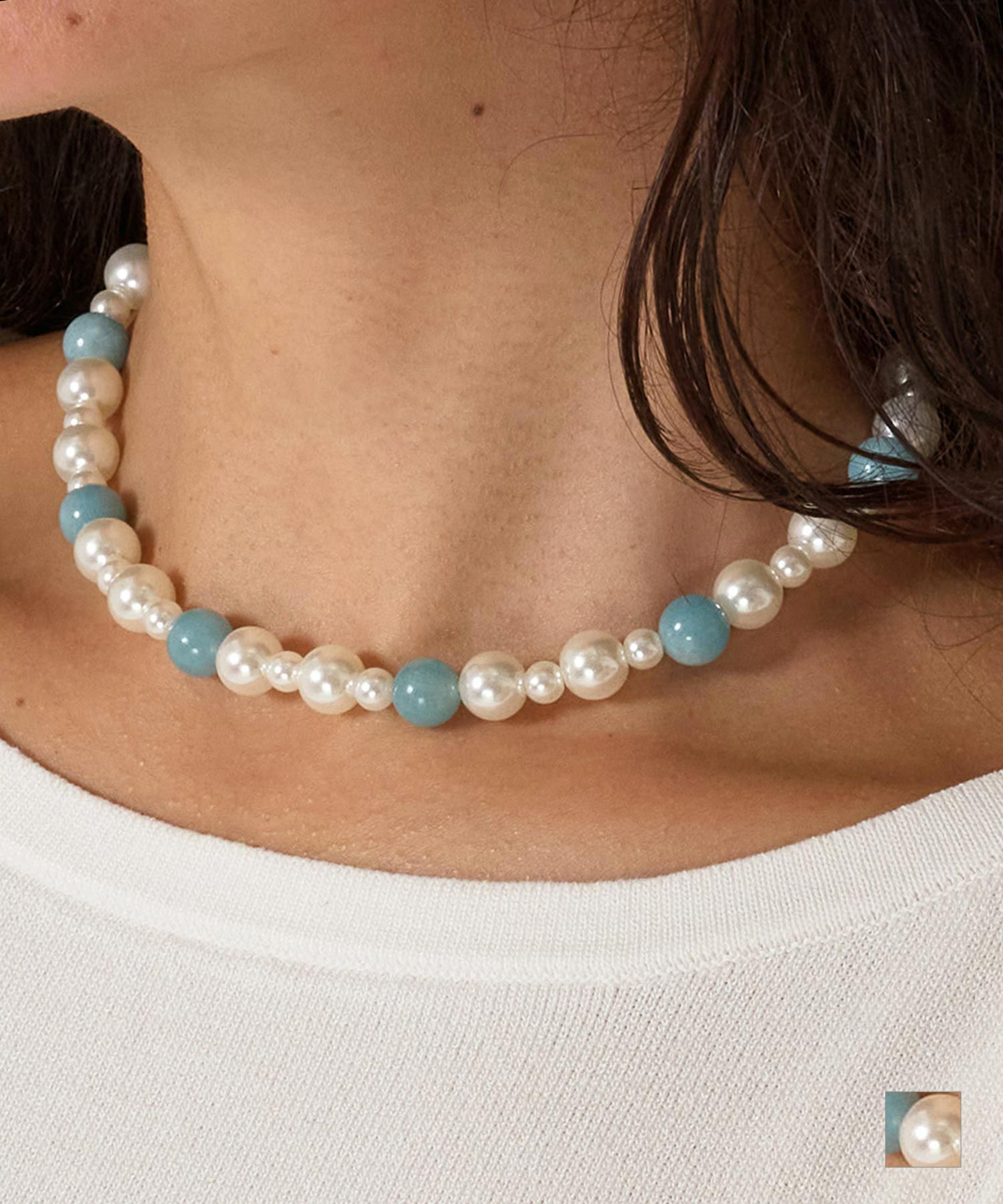 ビーズ/アクセサリー/パール/ネックレス