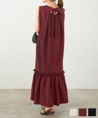 後ろリボンカットソーワンピースLiala×PG