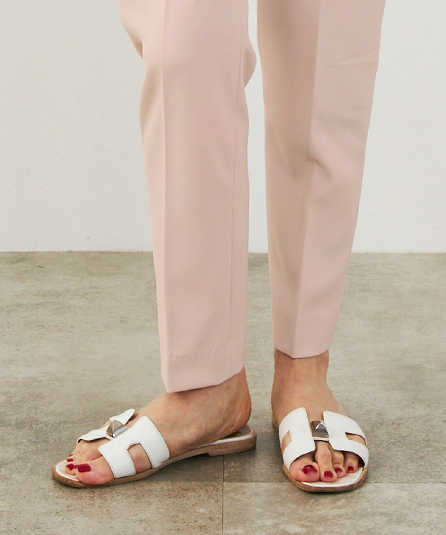 手洗い可上品きれいめ大人カジュアルシンプルオフィスフォーマルオケージョンウエストゴムジョイントスペース