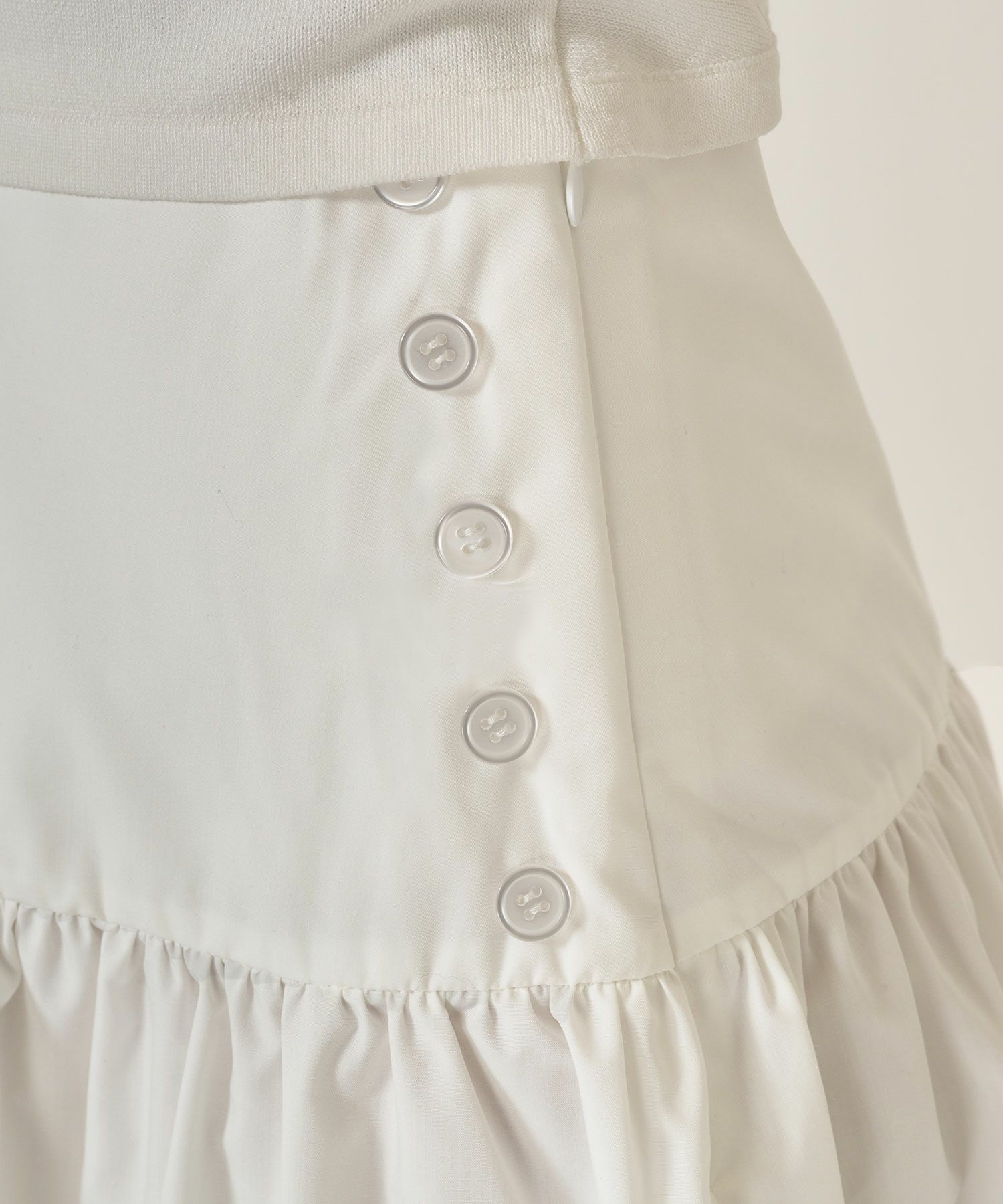 スカート/ボトムス/ミディ丈/ホワイト