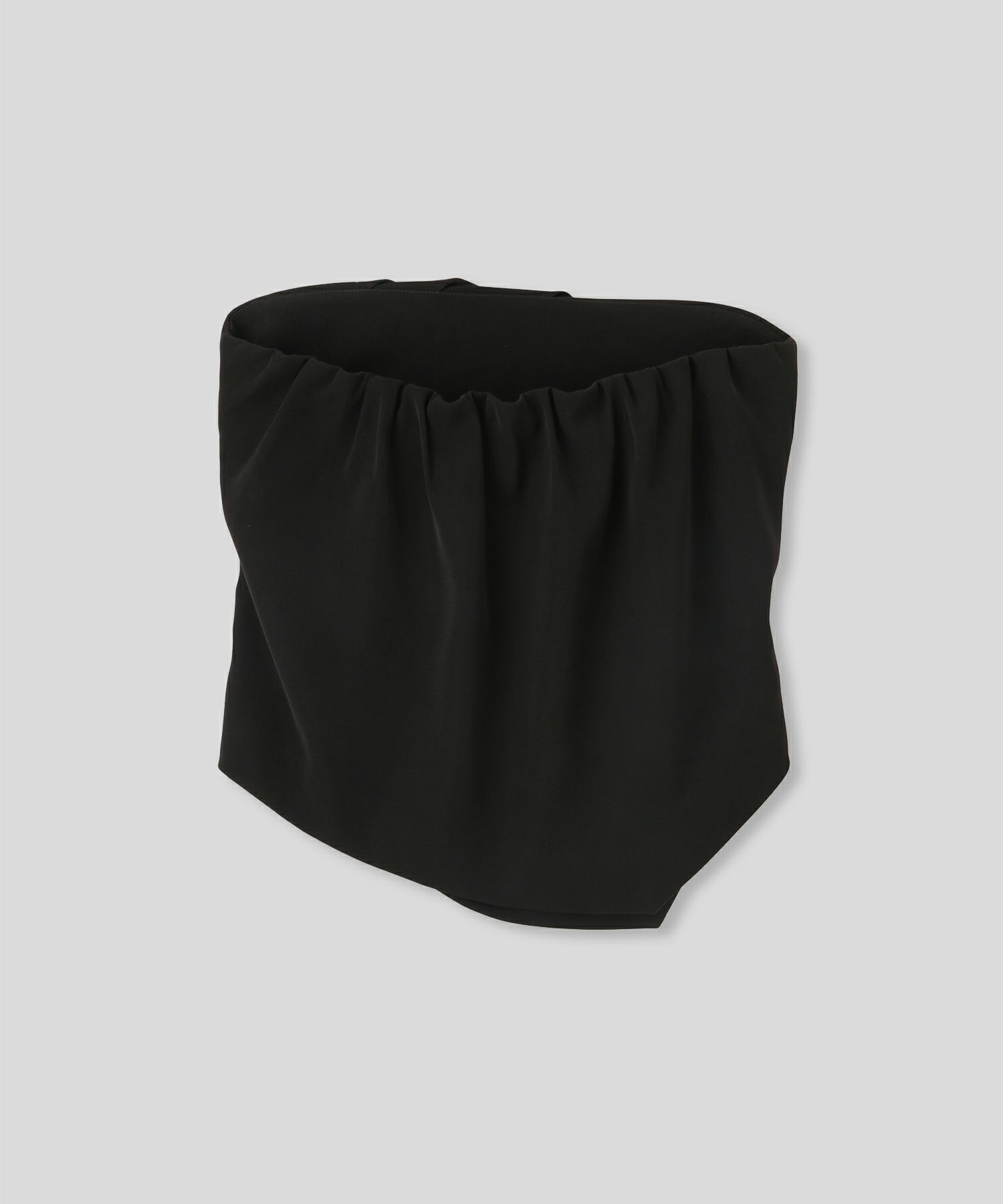 タック ドレープ サテン ベアトップス KINO THE KEI