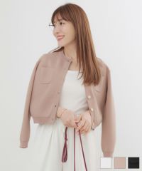 ミラノリブポケット付きニットカーディガンLiala×PG