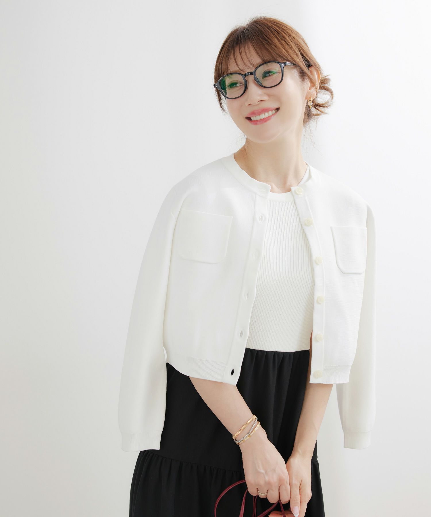 手洗い可セットアップ対応可かわいい上品きれいめ大人カジュアルシンプルオフィスショートジョイントスペース