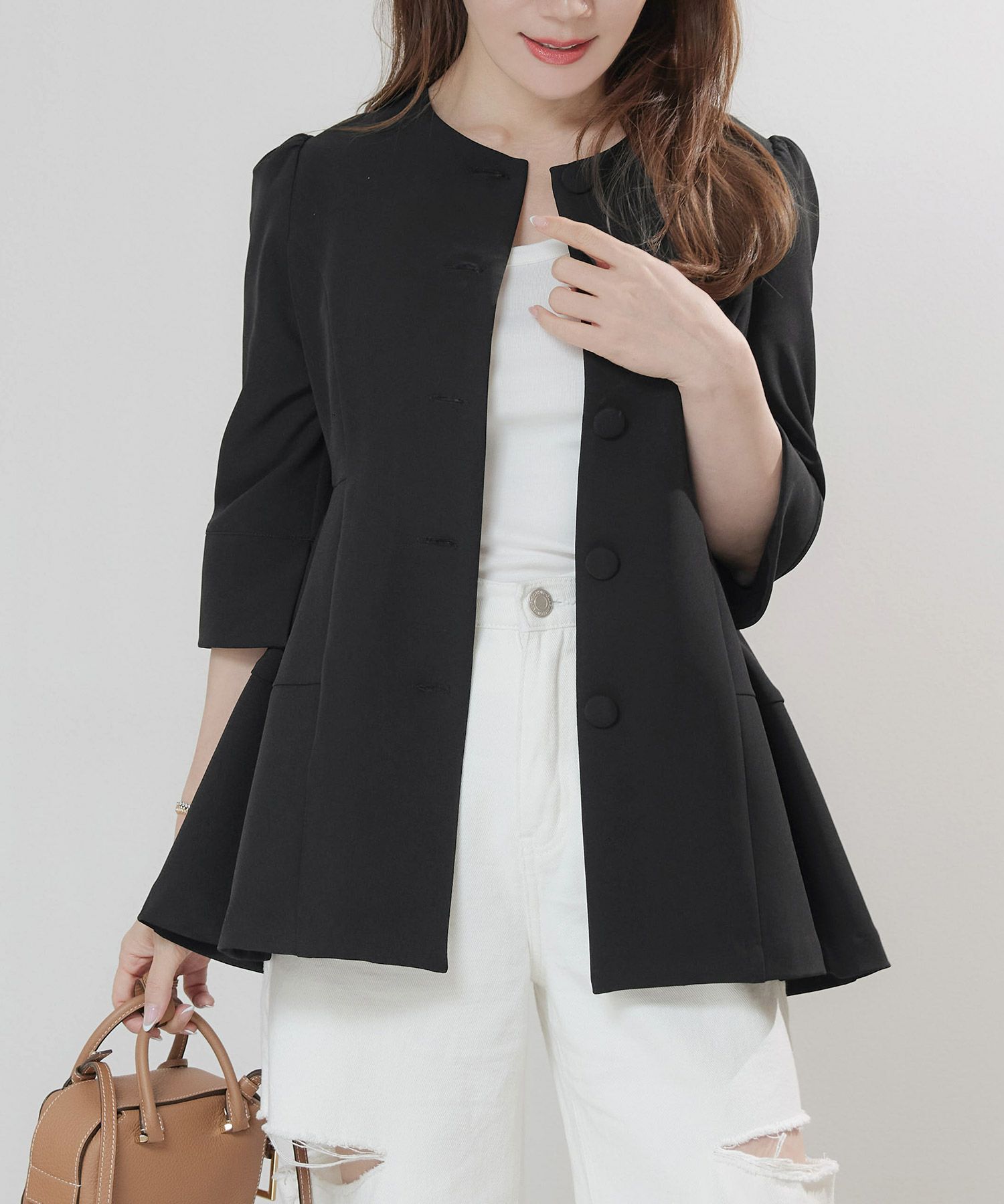 手洗い可セットアップ対応可かわいい上品きれいめ大人カジュアルオフィスフォーマルシンプル体型カバージョイントスペース