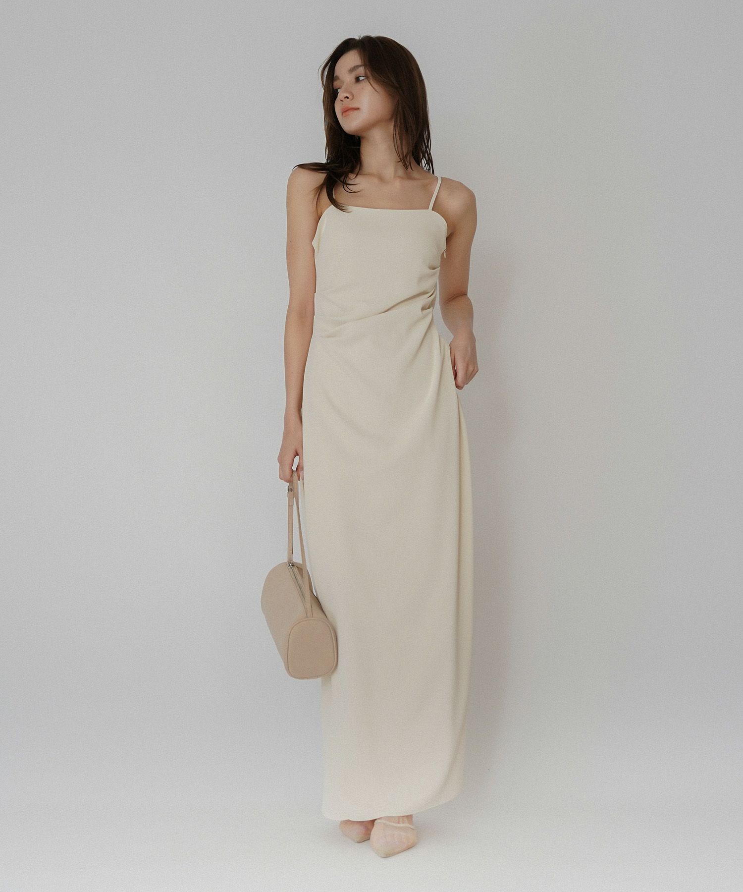 デザイン タック スリット キャミワンピース KINO THE KEI