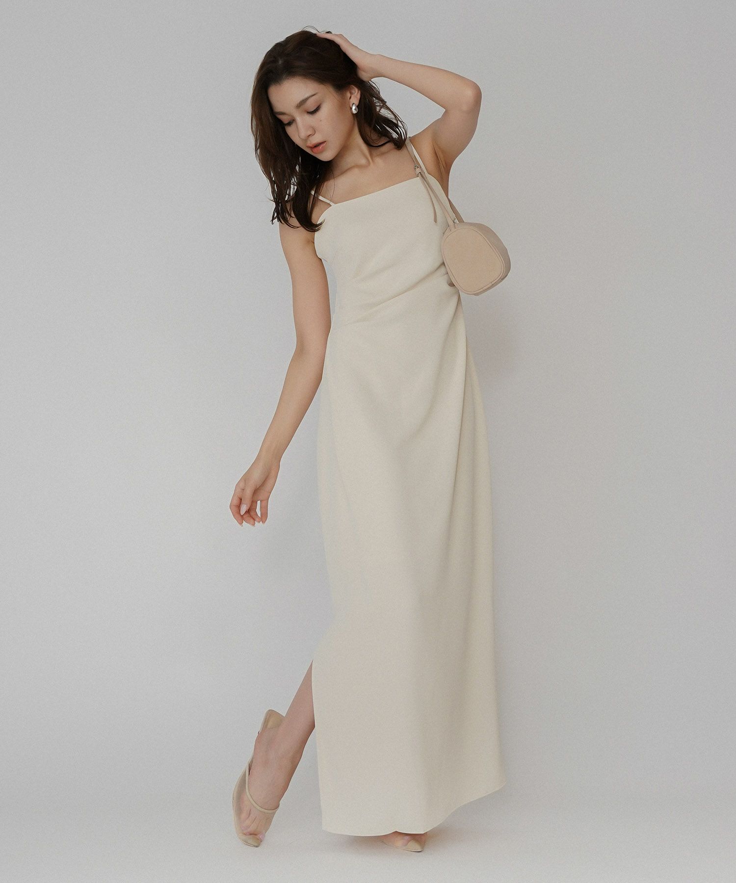 デザイン タック スリット キャミワンピース KINO THE KEI