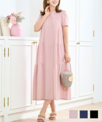 クールタッチティアードリラックスワンピースPrimaScherrer全3色｜psc331-0955【1】