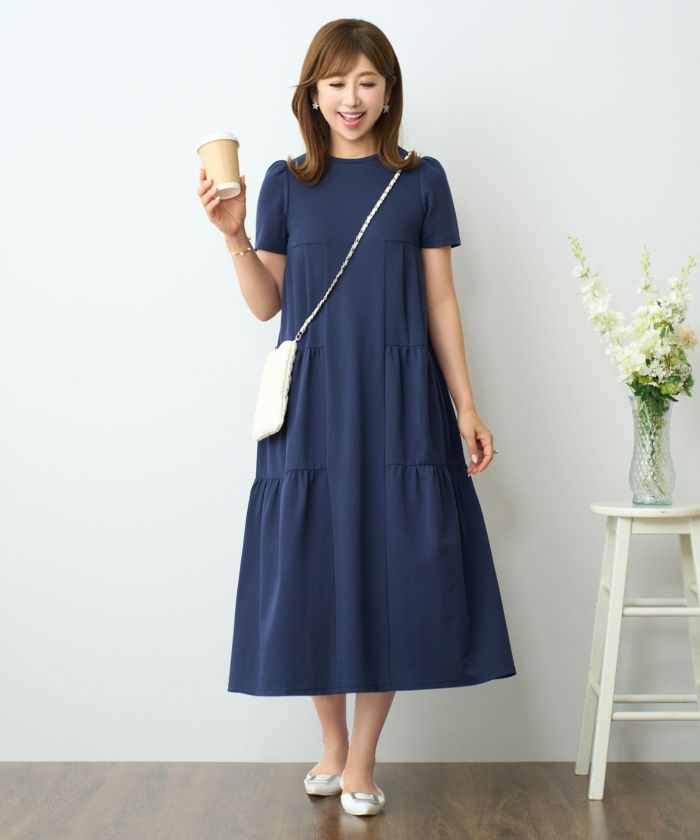 クールタッチ ティアード リラックス ワンピース Prima Scherrer