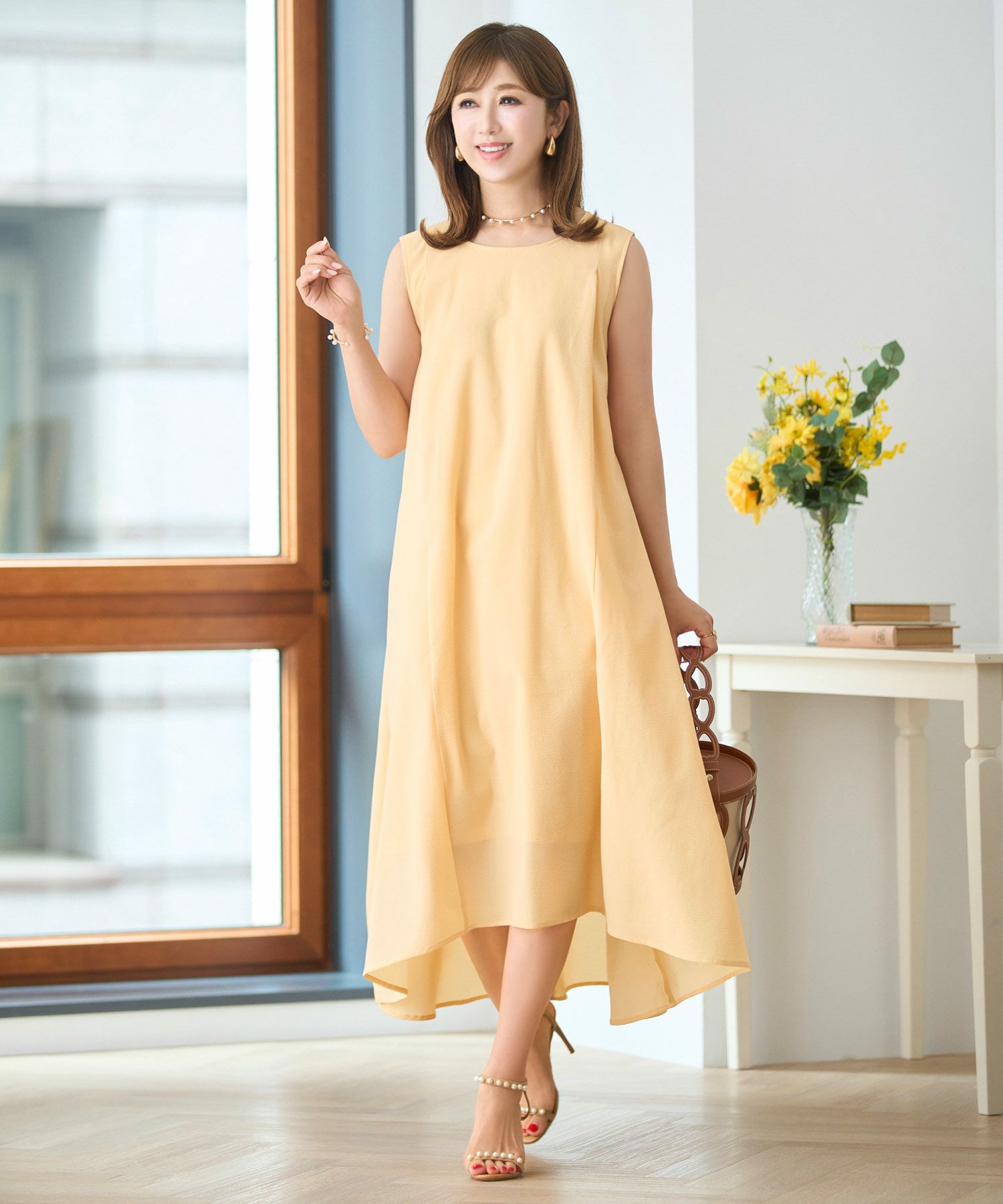 バックリボンサマーワンピースPrimaScherrer全3色｜psc371-0964【1】