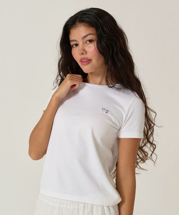 TINA:JOJUN 2025aw ノベルティ 激レア 限定ノベルティ 刺繍入りTシャツ TINA：JOJUN 全2色｜tnj531