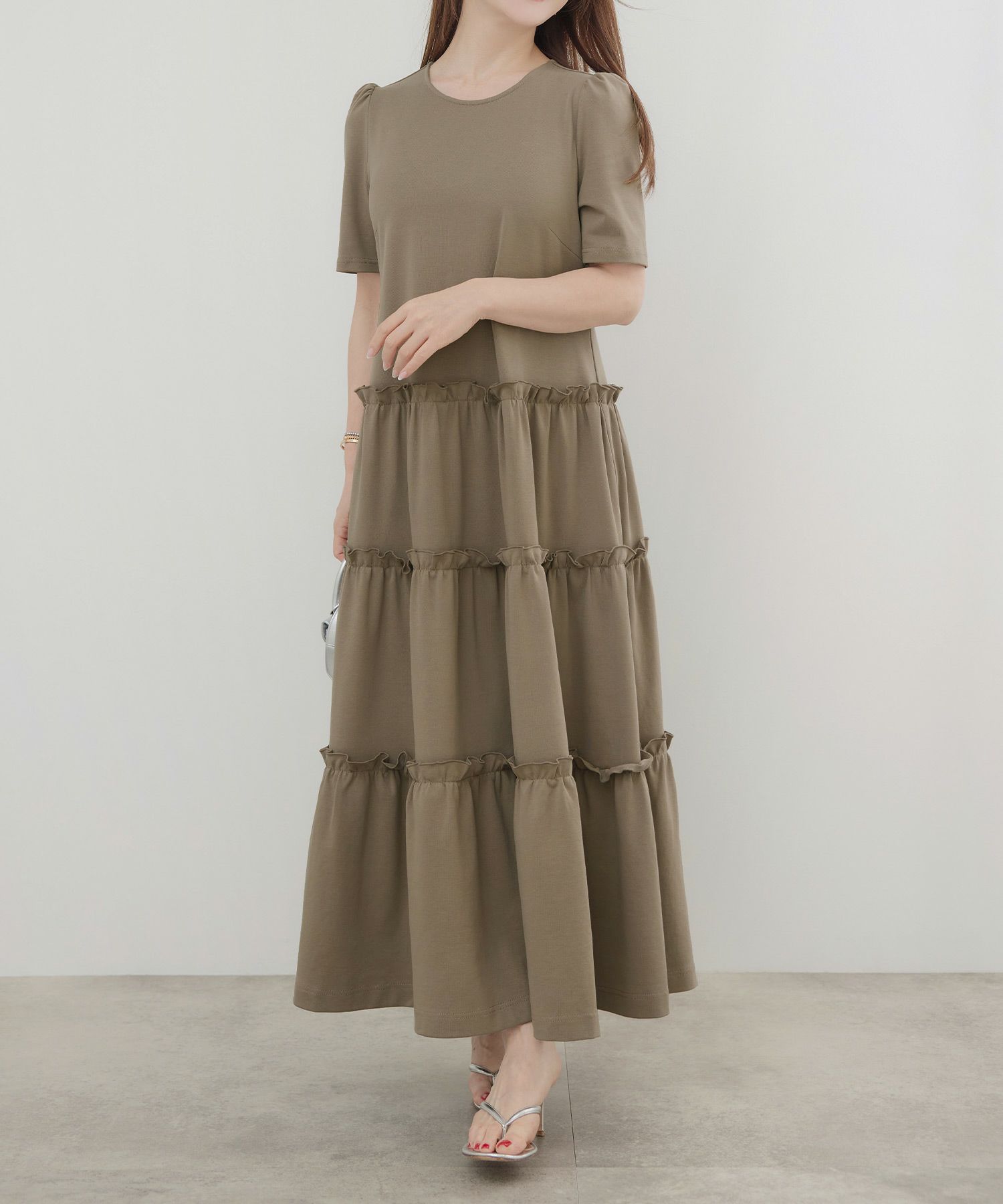 手洗い可かわいい上品きれいめ大人カジュアルシンプルリラックス旅行体型カバージョイントスペース