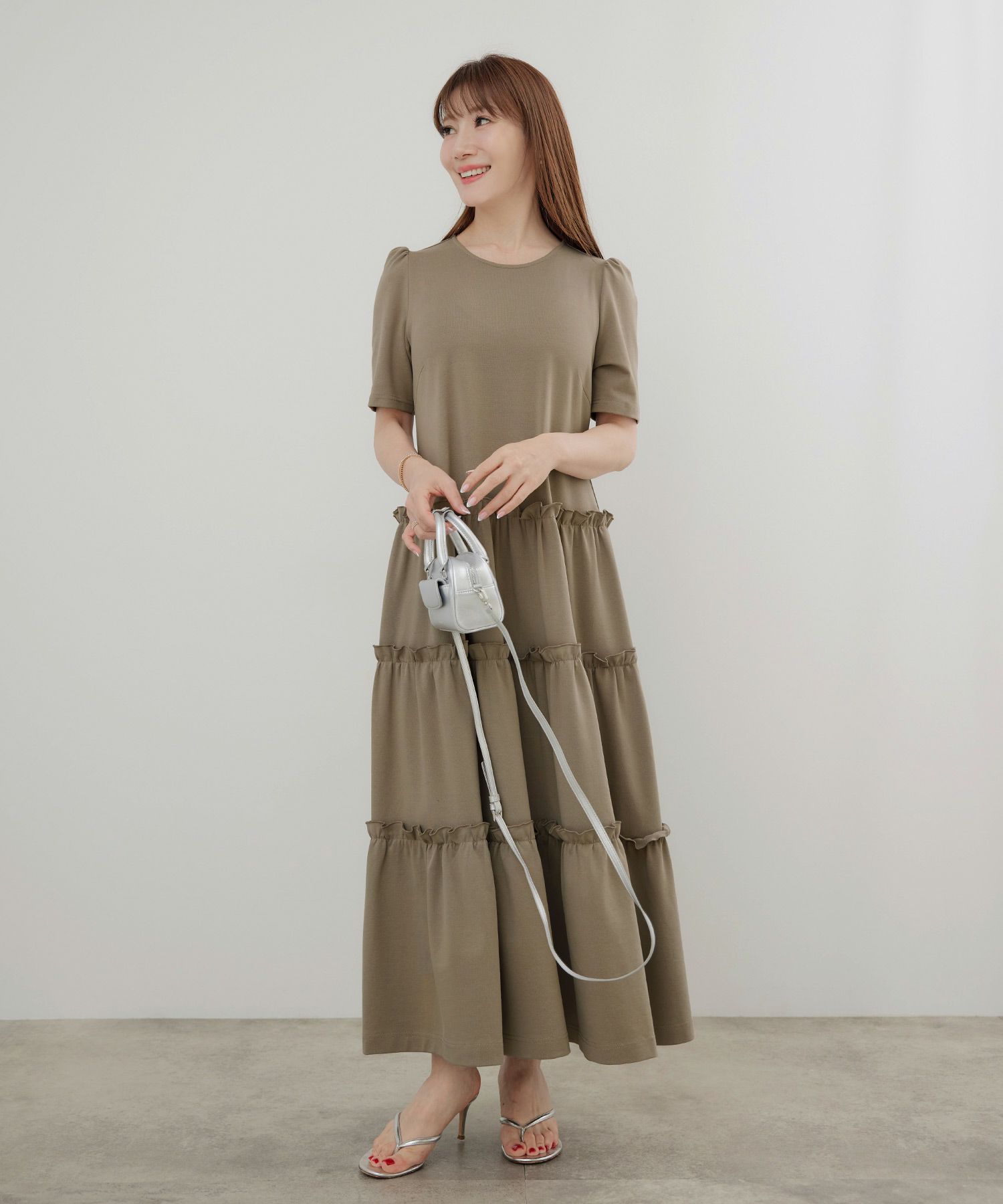 手洗い可かわいい上品きれいめ大人カジュアルシンプルリラックス旅行体型カバージョイントスペース