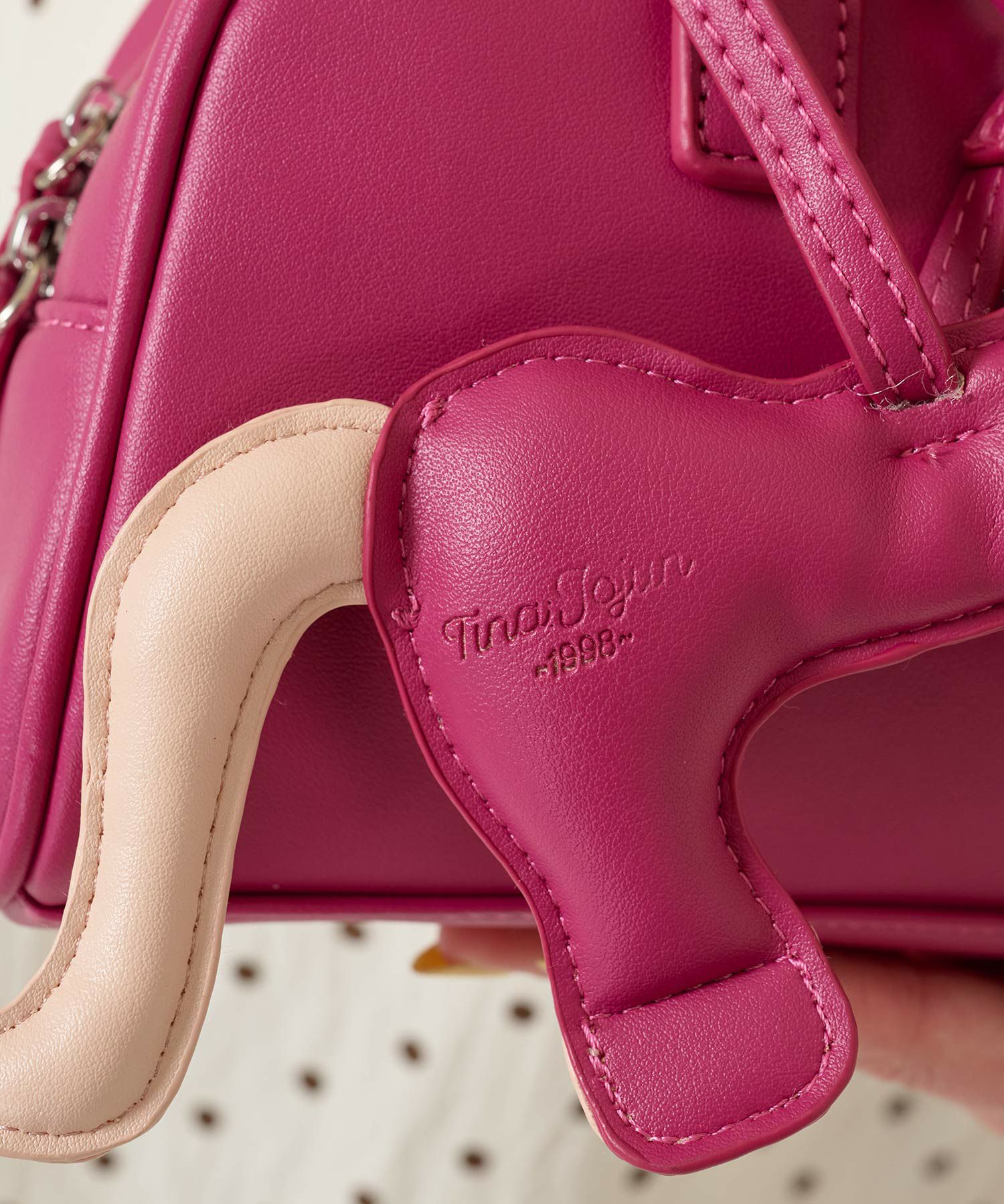 ハンドバッグ/チャーム/ポニー/ピンク