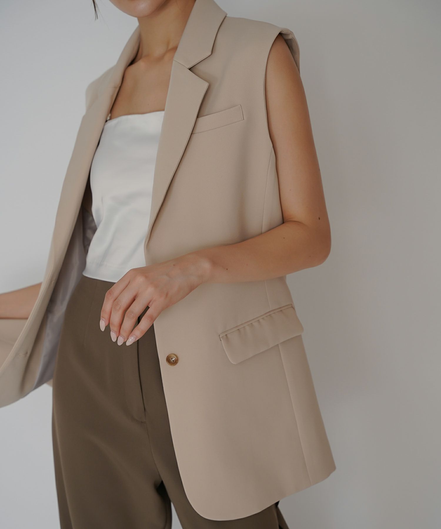 オーバー ショルダー ジレ KINO THE KEI 全3色｜ktk231-0104【1】