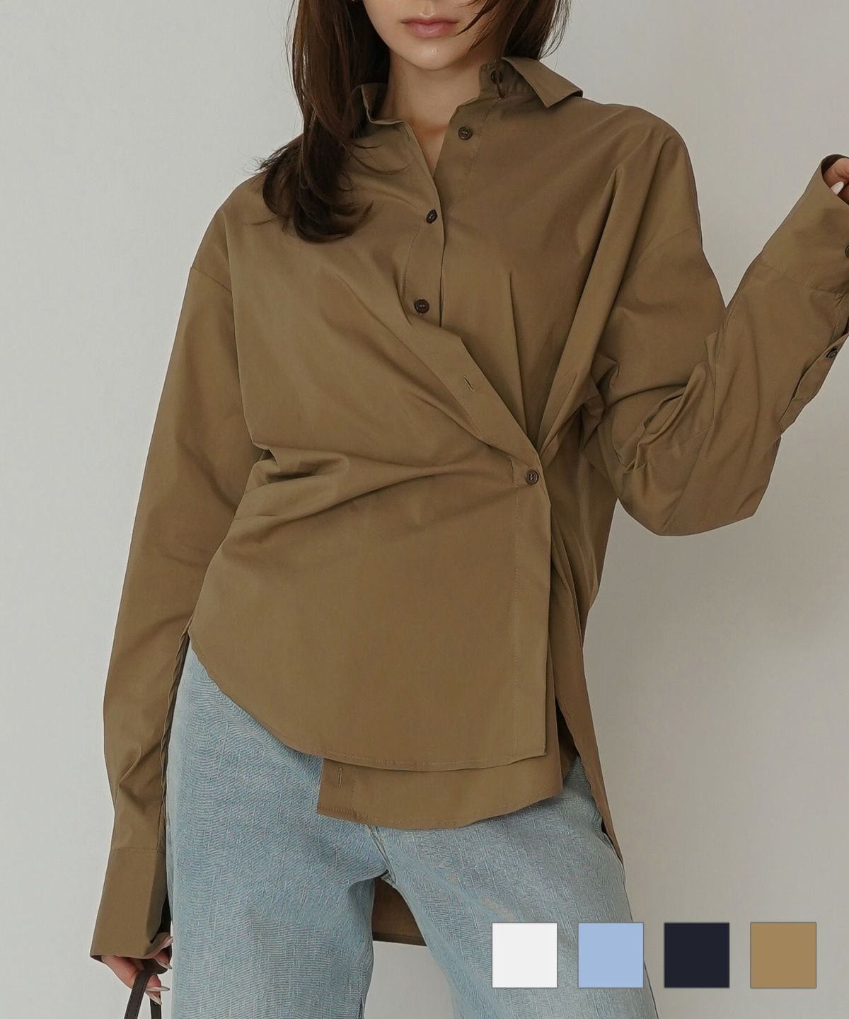 ラップ ウエスト 3WAY シャツ KINO THE KEI 全4色｜ktk831-0102【1】