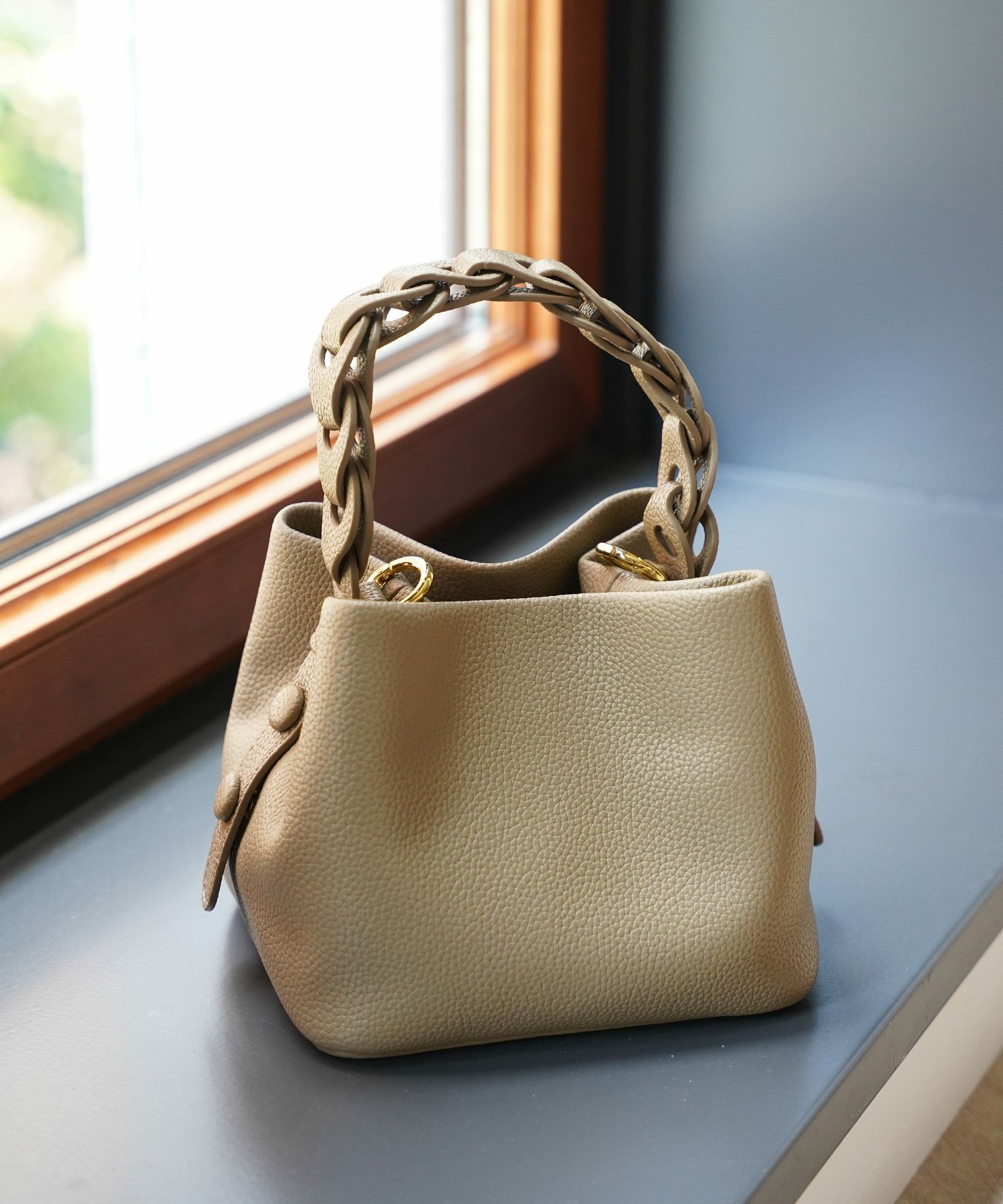 レディース バッグ きれいめ ショルダー 2way 合皮 アイボリー/エトープ/ピンク/ピスタチオ/ブラック/フリー