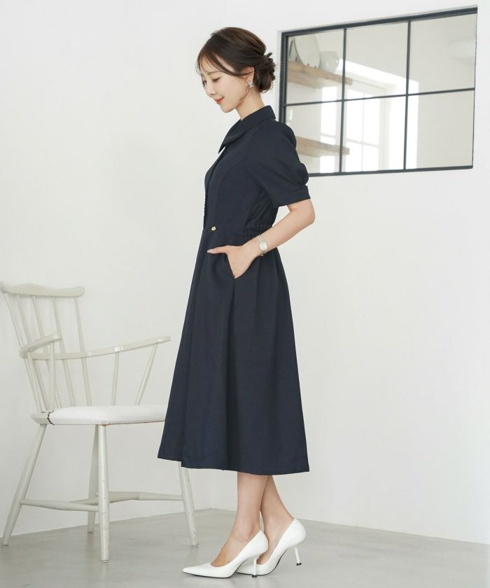 ⭐︎mei⭐︎ trefre+1 襟付きワンピース Onepiece | TREFLE＋1（トレフルプラスワン）