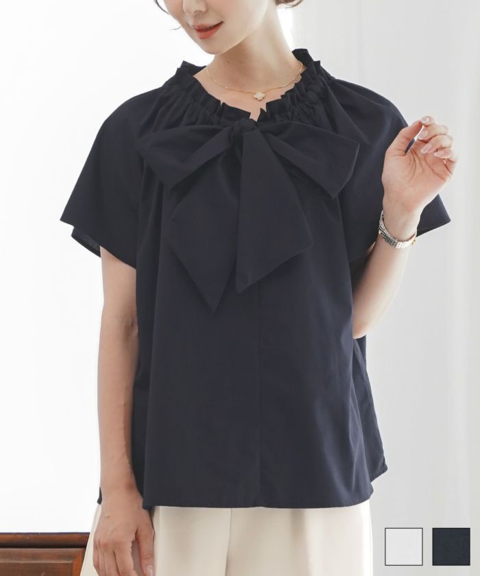 LOEFF ロエフ　ボウタイブラウス LOEFF（ロエフ）の秋冬展示会で見つけたボウタイブラウスが素敵