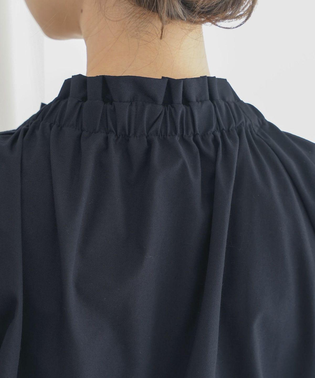 レデイースブラウストップスボウタイリボンドロスト半袖フレアスリーブバタフライスリーブ春夏フレアAラインホワイトネイビー上品綺麗めカジュアルフェミニン