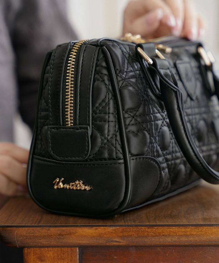 オリジナル ハートキルティング ミニ クラシックボストン バッグ le