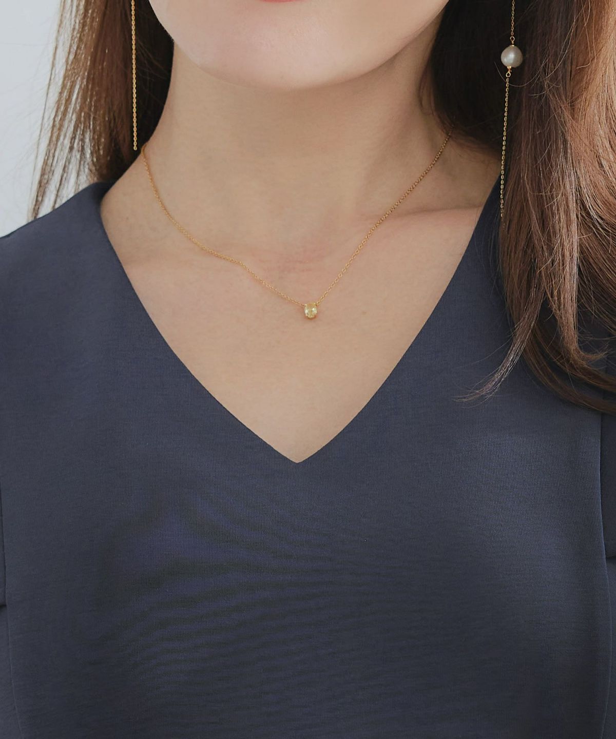 手洗い可かわいい上品きれいめ大人カジュアルシンプル体型カバーリラックスVネックジョイントスペース