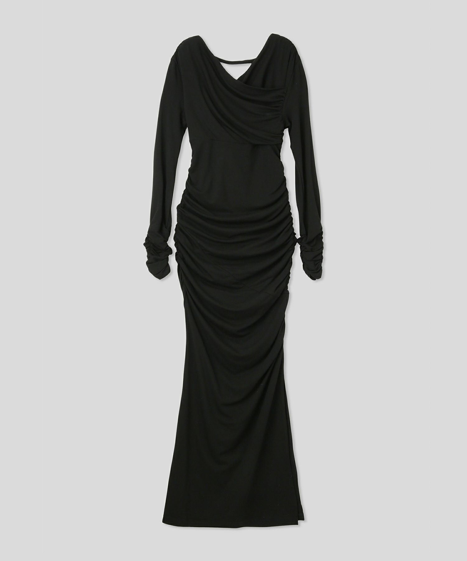 オフショル シャーリング ギャザー ワンピース KINO THE KEI 全4色｜ktk331-0100【1】