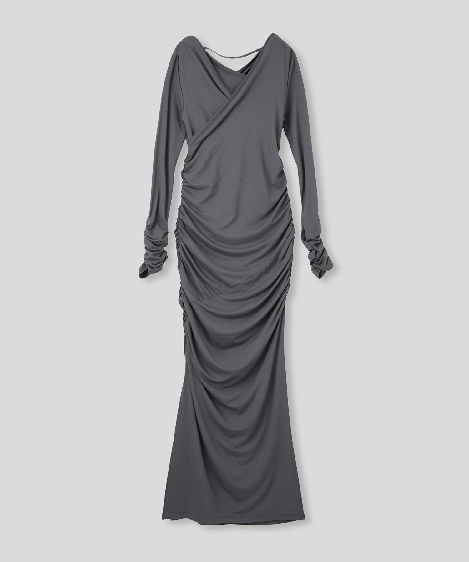 オフショル シャーリング ギャザー ワンピース KINO THE KEI 全4色｜ktk331-0100【1】