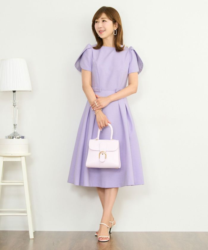 未使用級✨ ボーダーズアットバルコニー チューリップスリーブ ワンピース　 34 未使用級✨ ボーダーズアットバルコニー チューリップスリーブ